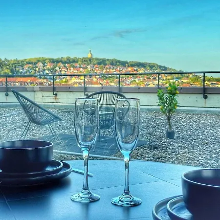 公寓 Deluxe Penthouse Zentral Mit Goldstadtblick *